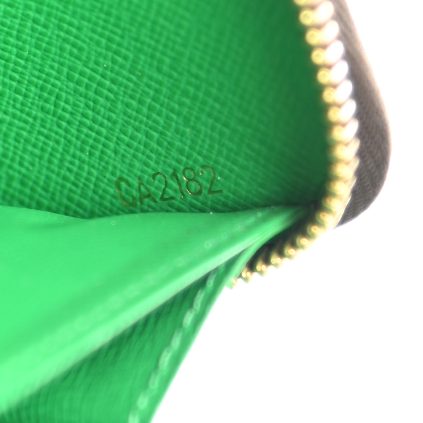 Monogram Kusama Pumpkin Dots Zippy Wallet Green