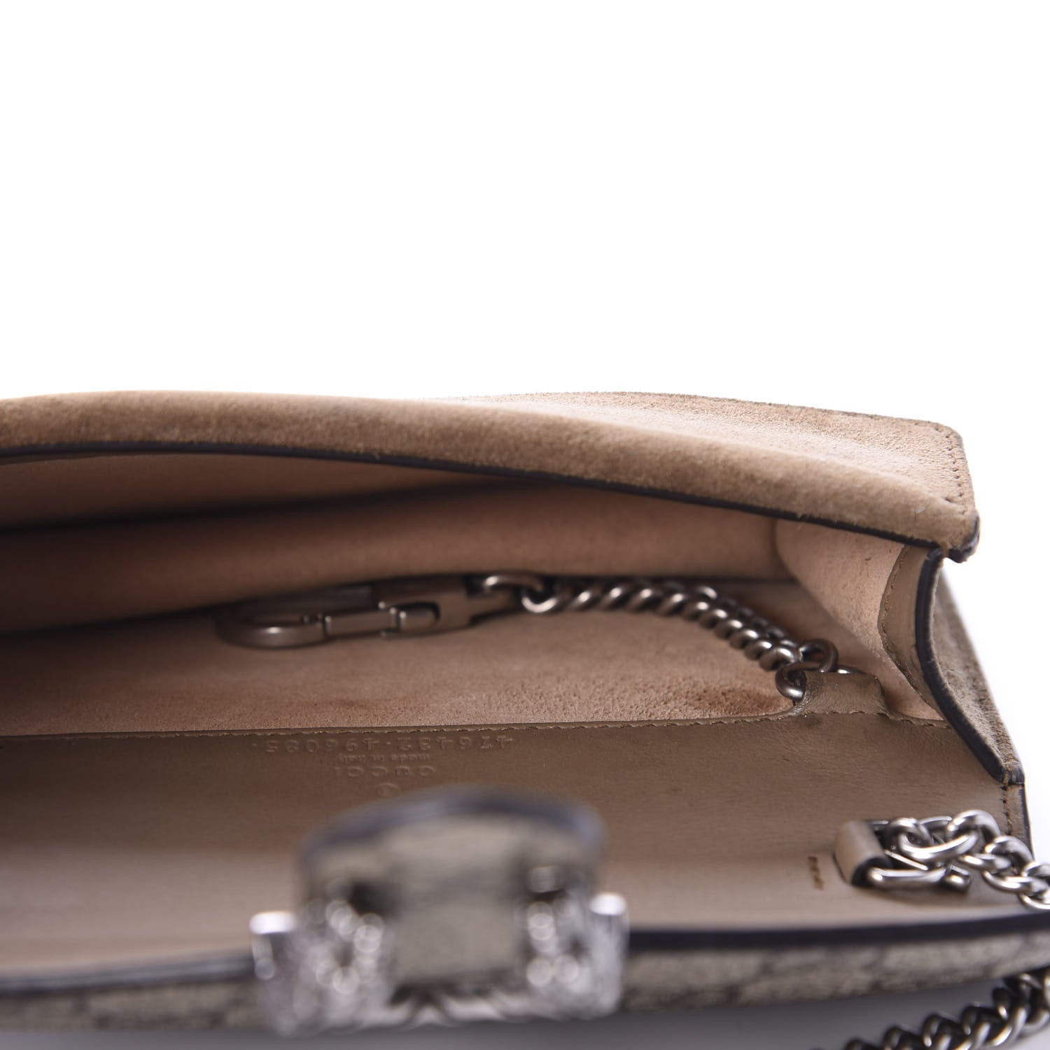 Gucci GG Supreme Monogram Super Mini Dionysus Shoulder Bag Taupe 5 of 12