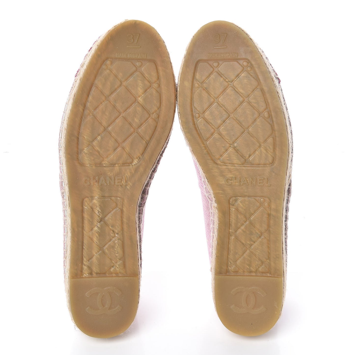 Toile Sequin CC Espadrilles 37 Pink Dark Pink