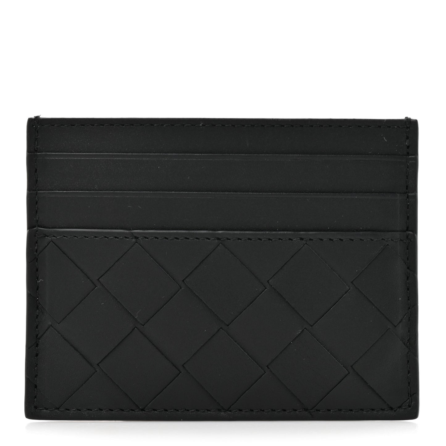 Nappa Intrecciato Card Holder Black