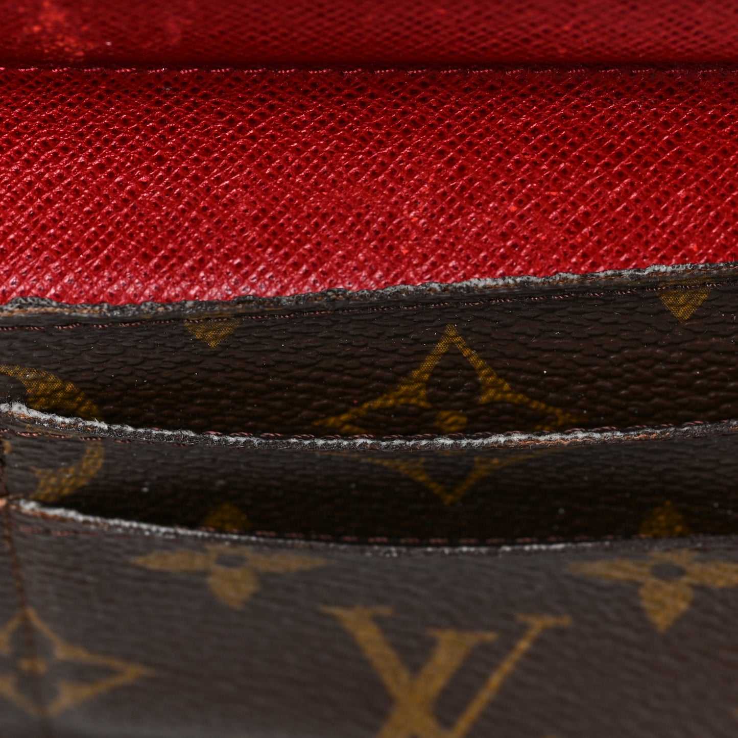 Monogram Josephine Wallet Red