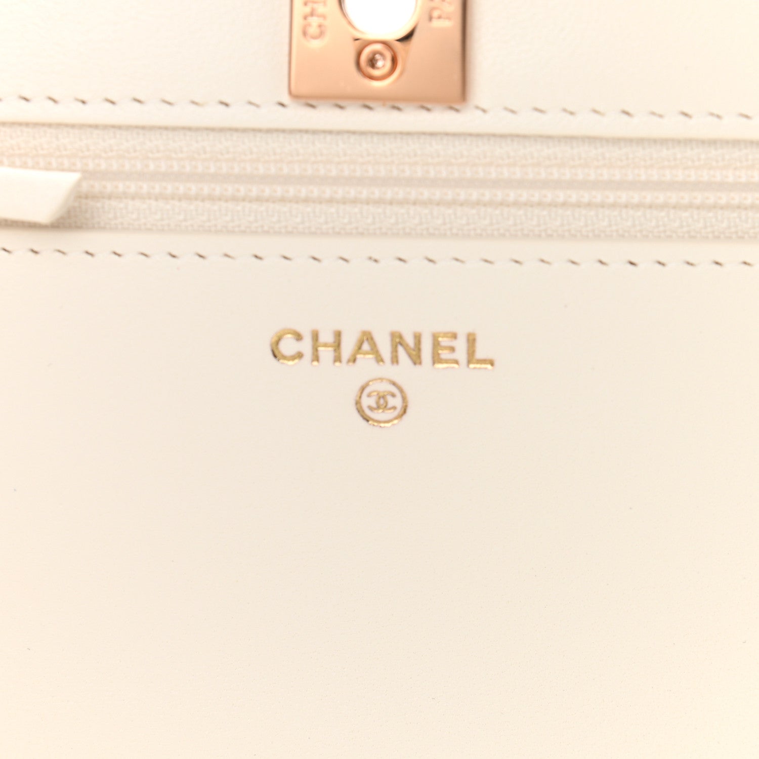 Chanel Lambskin Quilted Trendy CC Wallet On Chain WOC White 6 of 11