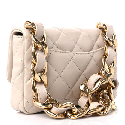 Chanel Lambskin Quilted Small CC Funky Town Flap Beige 3 of 10