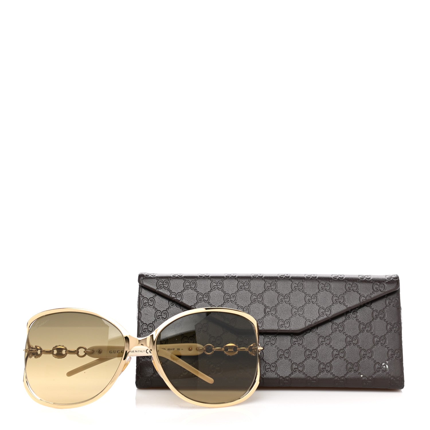 Gucci Crystal Marina Chain Sunglasses GG4250/N/S White 8 of 8