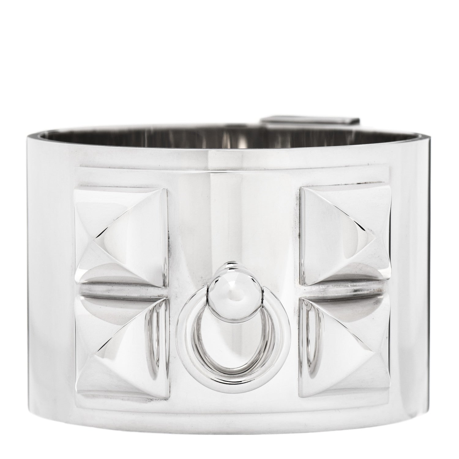 Hermes Sterling Silver Collier De Chien Bracelet ST 1 of 5