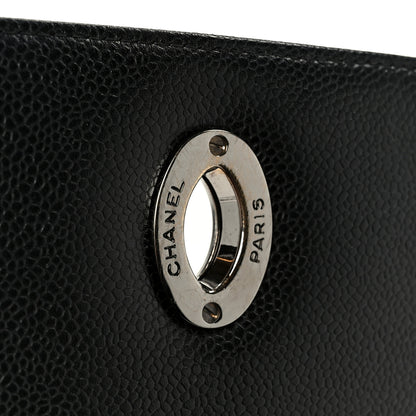 Chanel Caviar Quilted Jumbo Single Flap Black 7 of 12