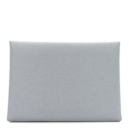 Hermes Epsom Calvi Duo Card Case Gris Pantin 1 of 7