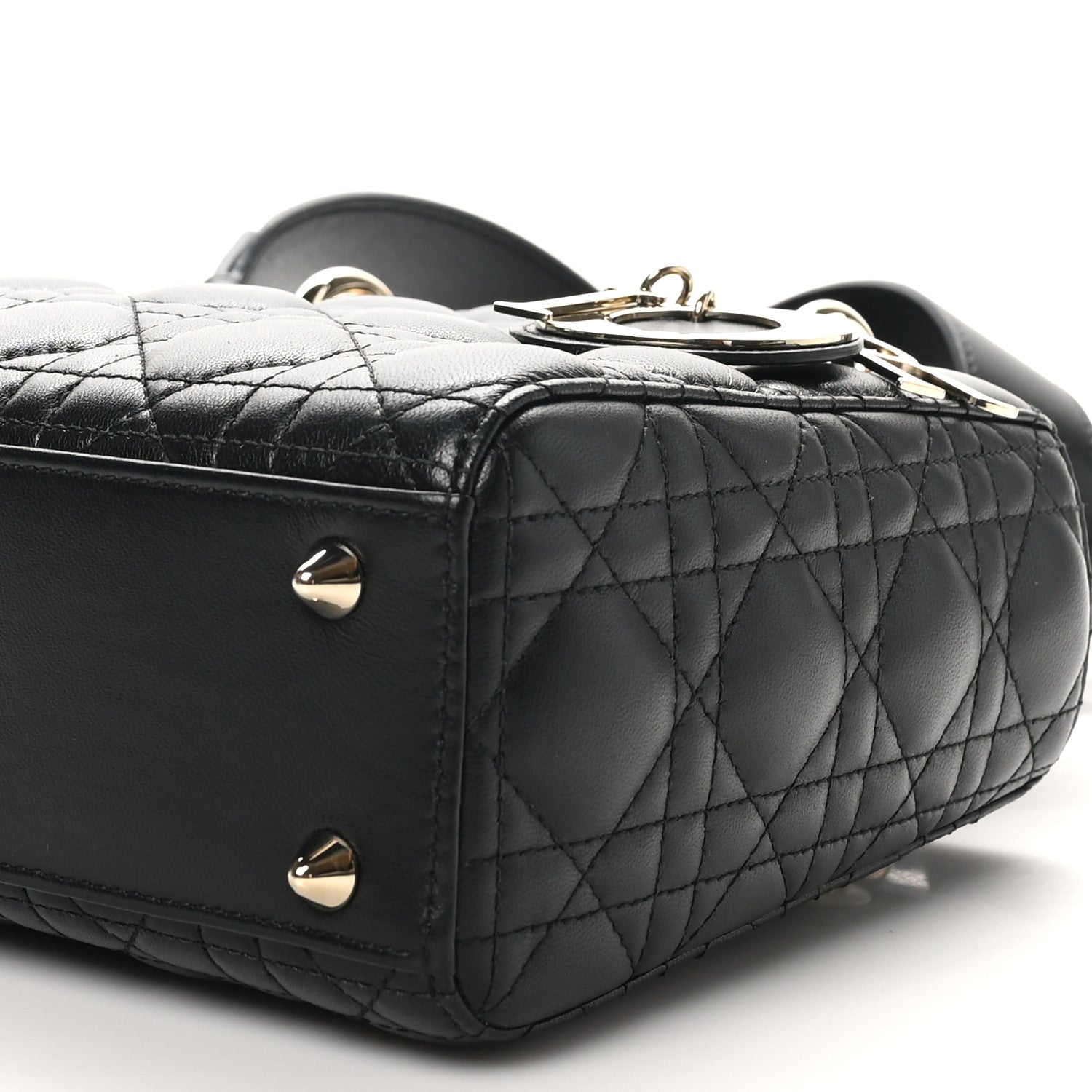 Christian Dior Lambskin Cannage Small My ABCDior Lady Dior Black 10 of 10
