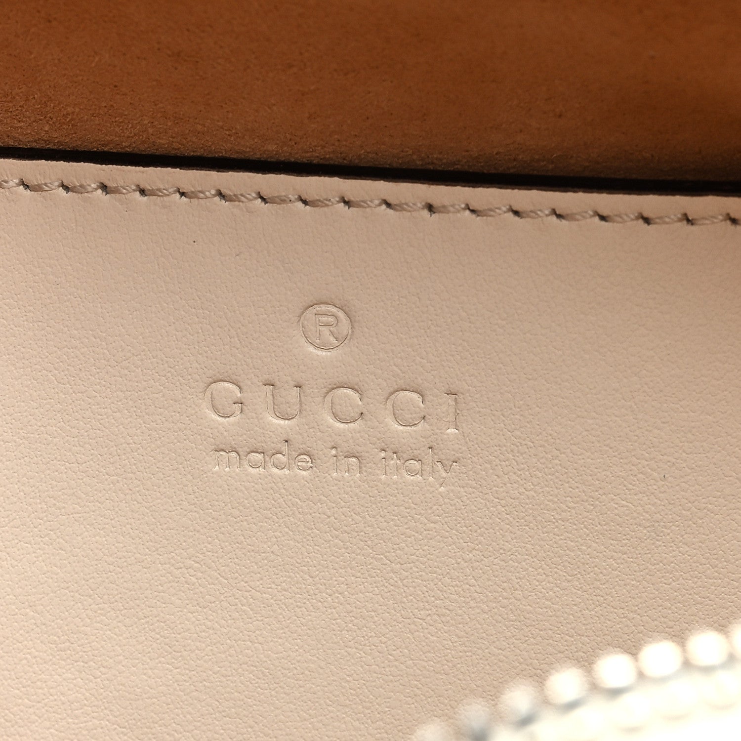 Gucci Calfskin Matelasse Aria Small GG Marmont Chain Shoulder Bag Mystic White 6 of 9