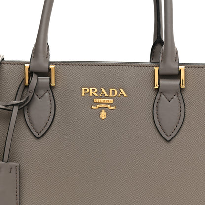 Prada Saffiano Metal Top Handle Argilla 7 of 10