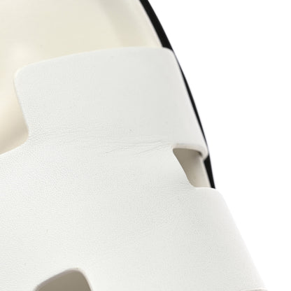 Hermes Calfskin Mens Chypre Sandals 45 White 10 of 24