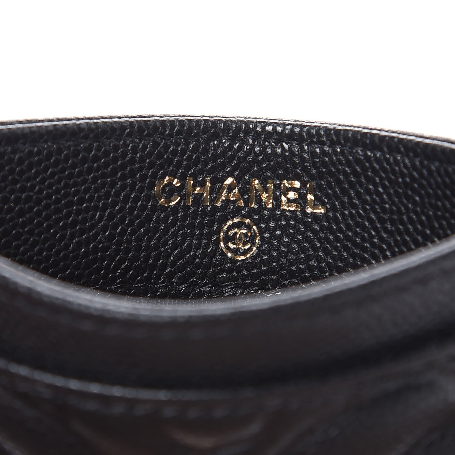 Chanel Caviar Camellia Embossed Card Holder Black 6 of 9