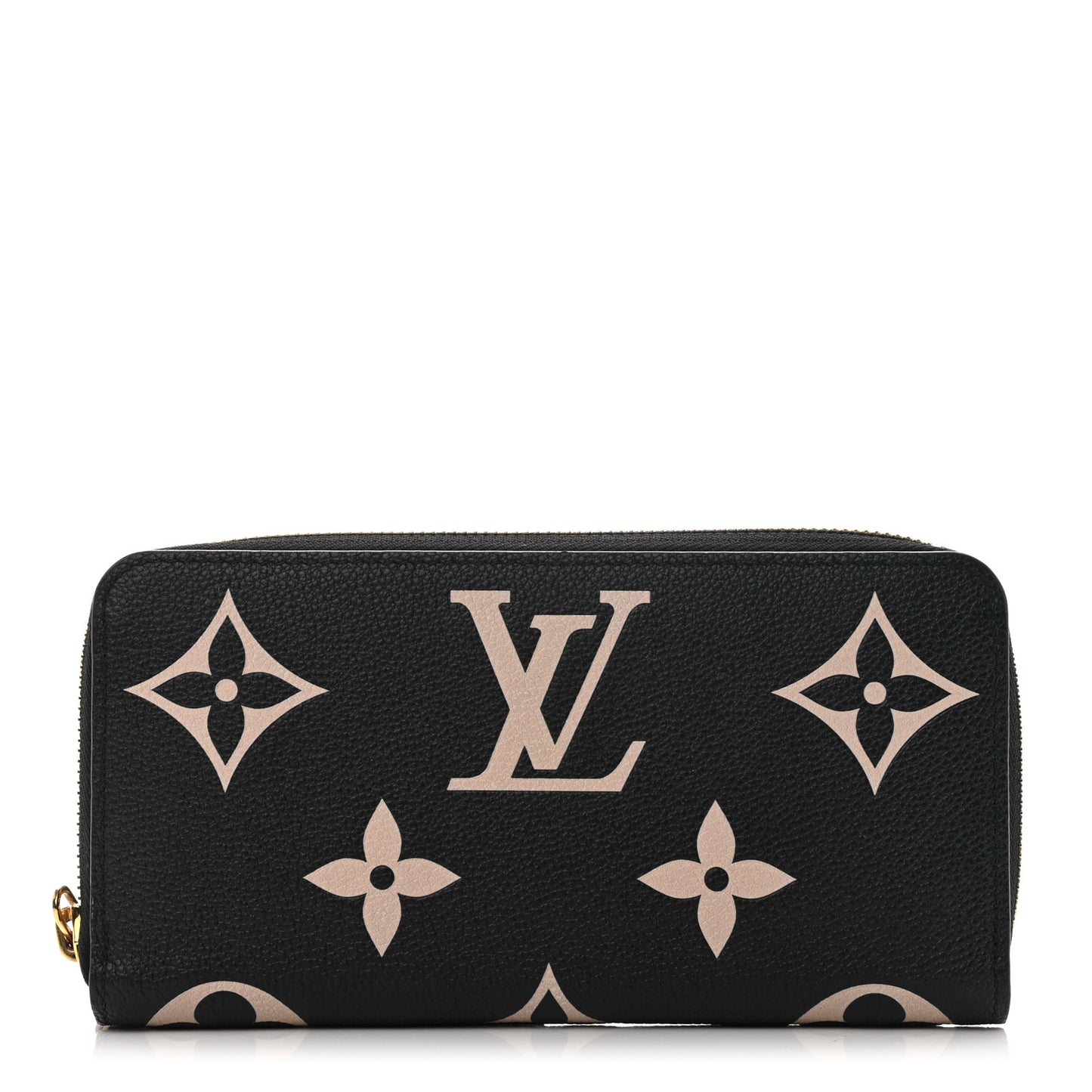 Empreinte Monogram Giant Zippy Wallet Black Beige