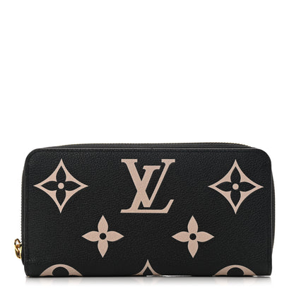 Louis Vuitton Empreinte Monogram Giant Zippy Wallet Black Beige 1 of 7
