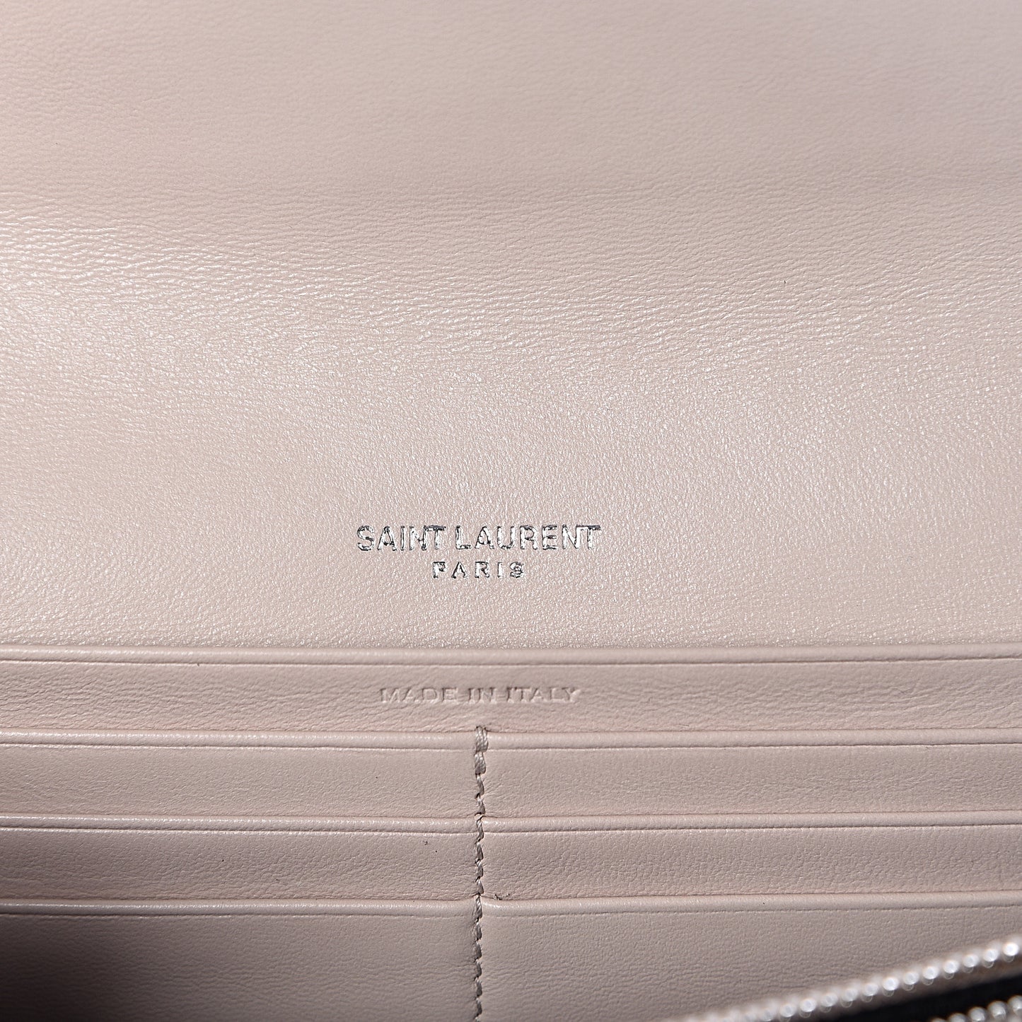Lambskin Y Quilted Monogram Large Loulou Flap Wallet Nude Powder