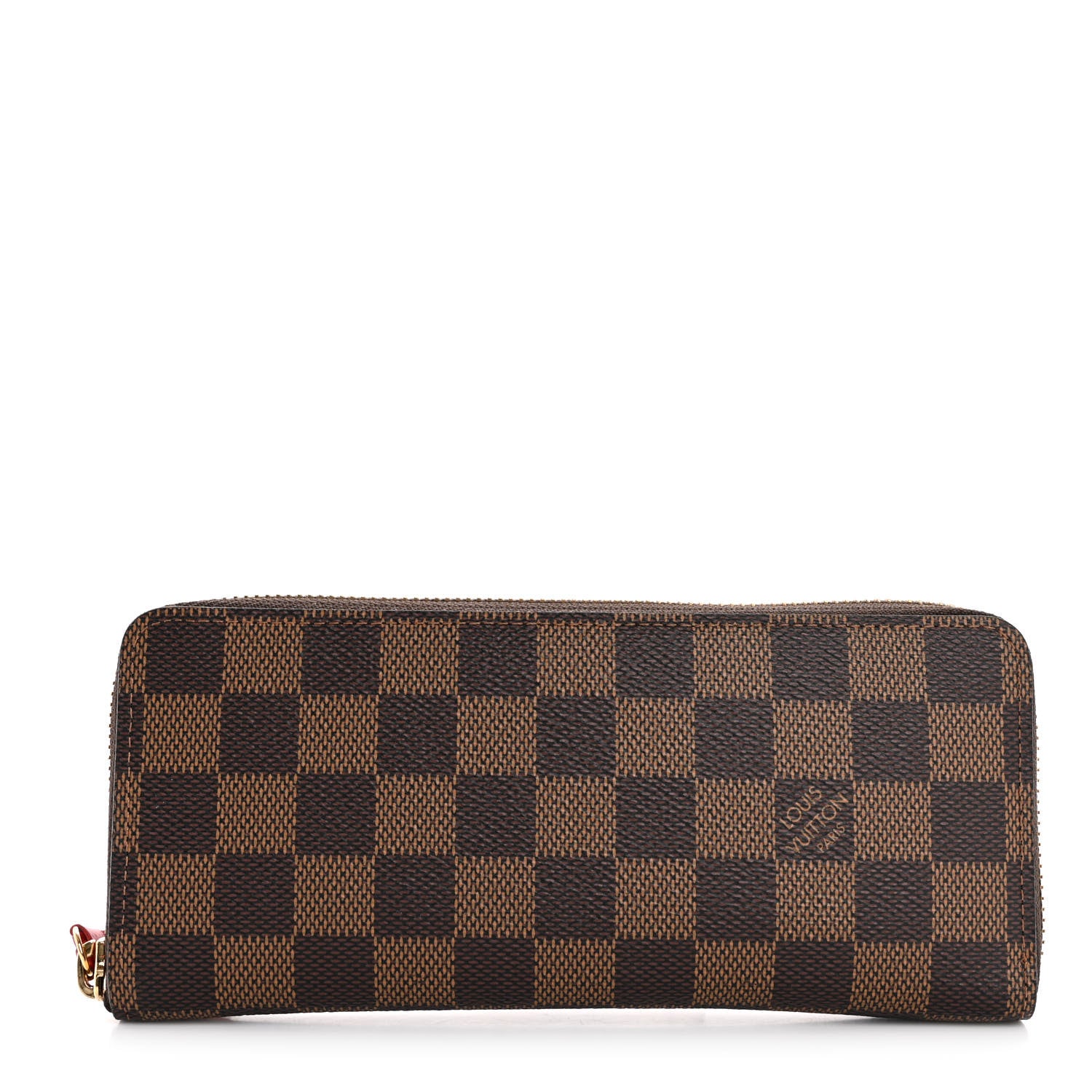 Louis Vuitton Damier Ebene Clemence Wallet Cherry 1 of 8