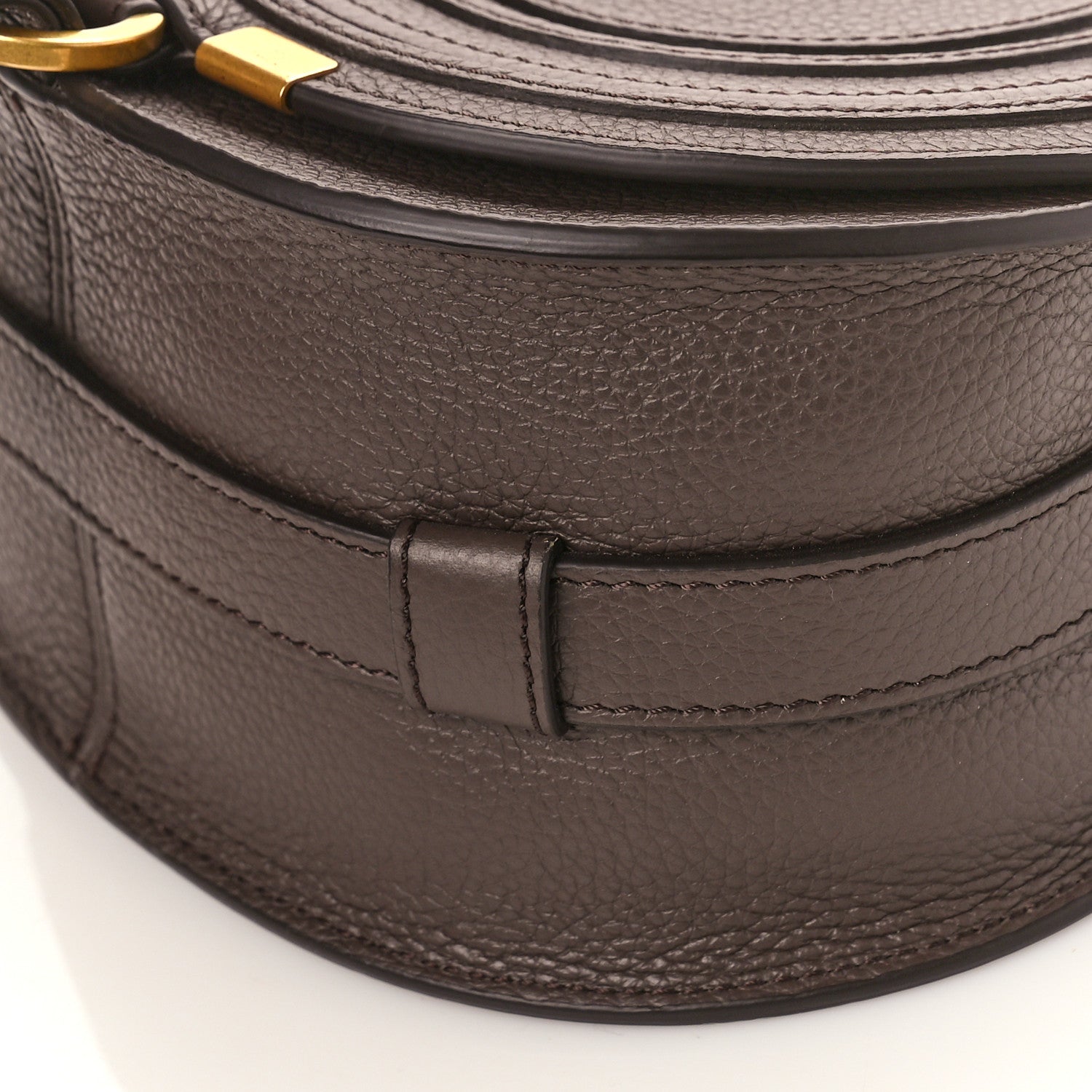 Chloe Grained Calfskin Small Marcie Saddle Bag Bold Brown 8 of 8