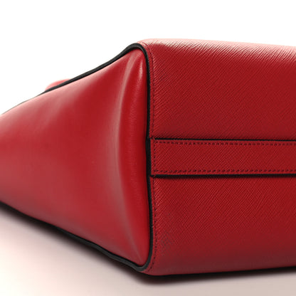 Prada Saffiano Soft Calfskin Tote Fuoco 8 of 9