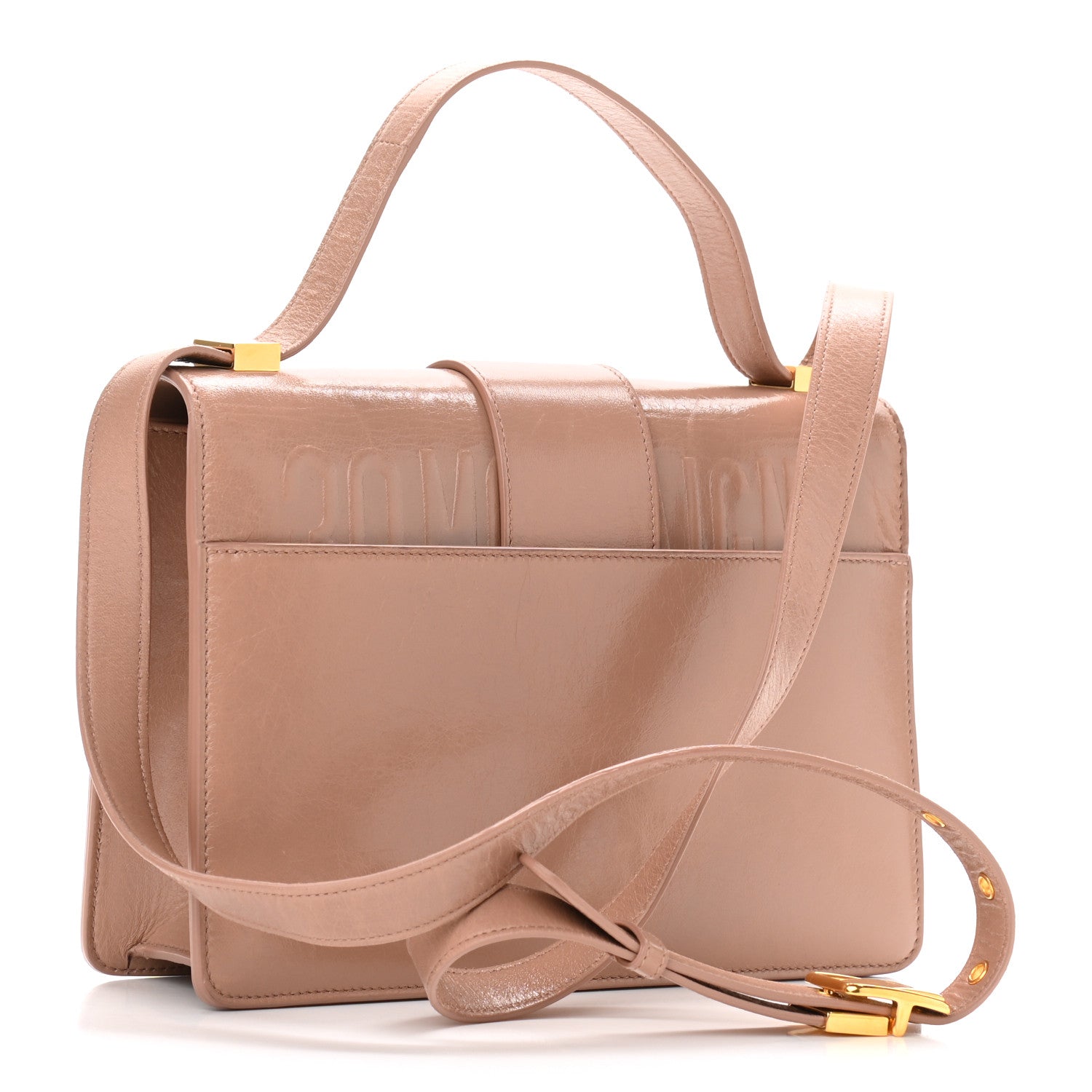 Christian Dior Shiny Crinkled Lambskin 30 Montaigne Flap Bag Fard 3 of 11