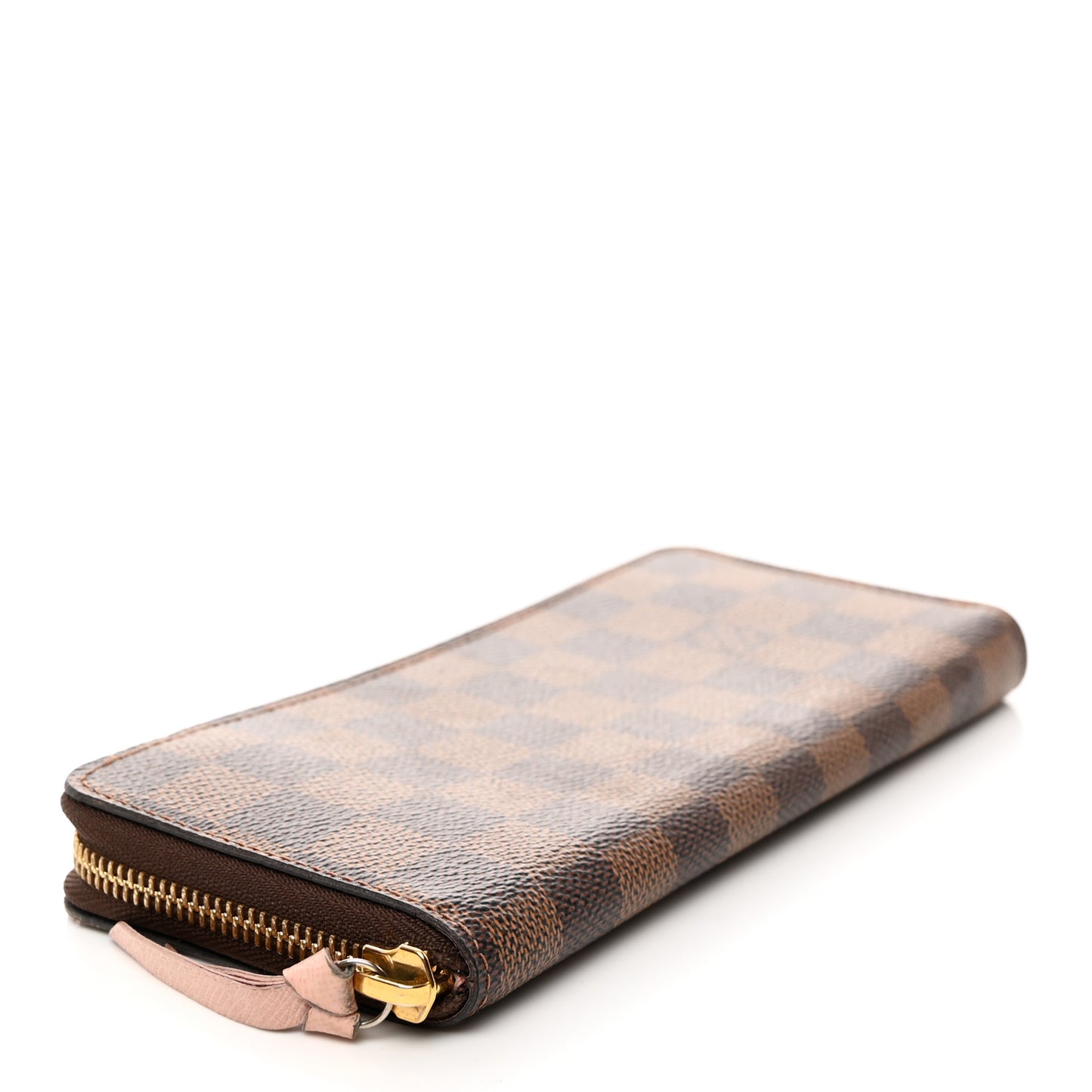 Damier Ebene Clemence Wallet Rose Ballerine
