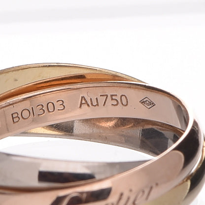 Cartier 18K Pink Yellow White Gold Small Trinity Ring 49 4.75 5 of 7