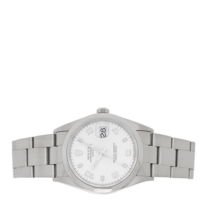 Rolex Stainless Steel 34mm Oyster Perpetual Date Watch White 15200 2 of 4