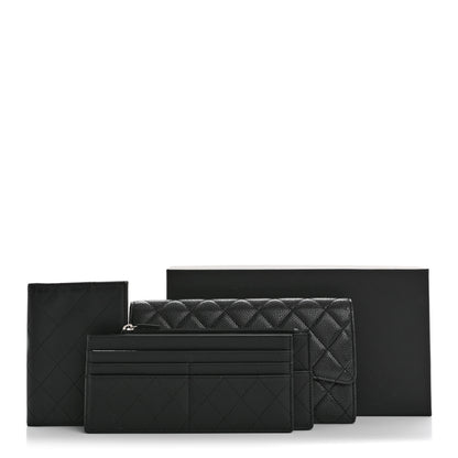 Chanel Caviar Quilted Travel Wallet Black 11 of 11