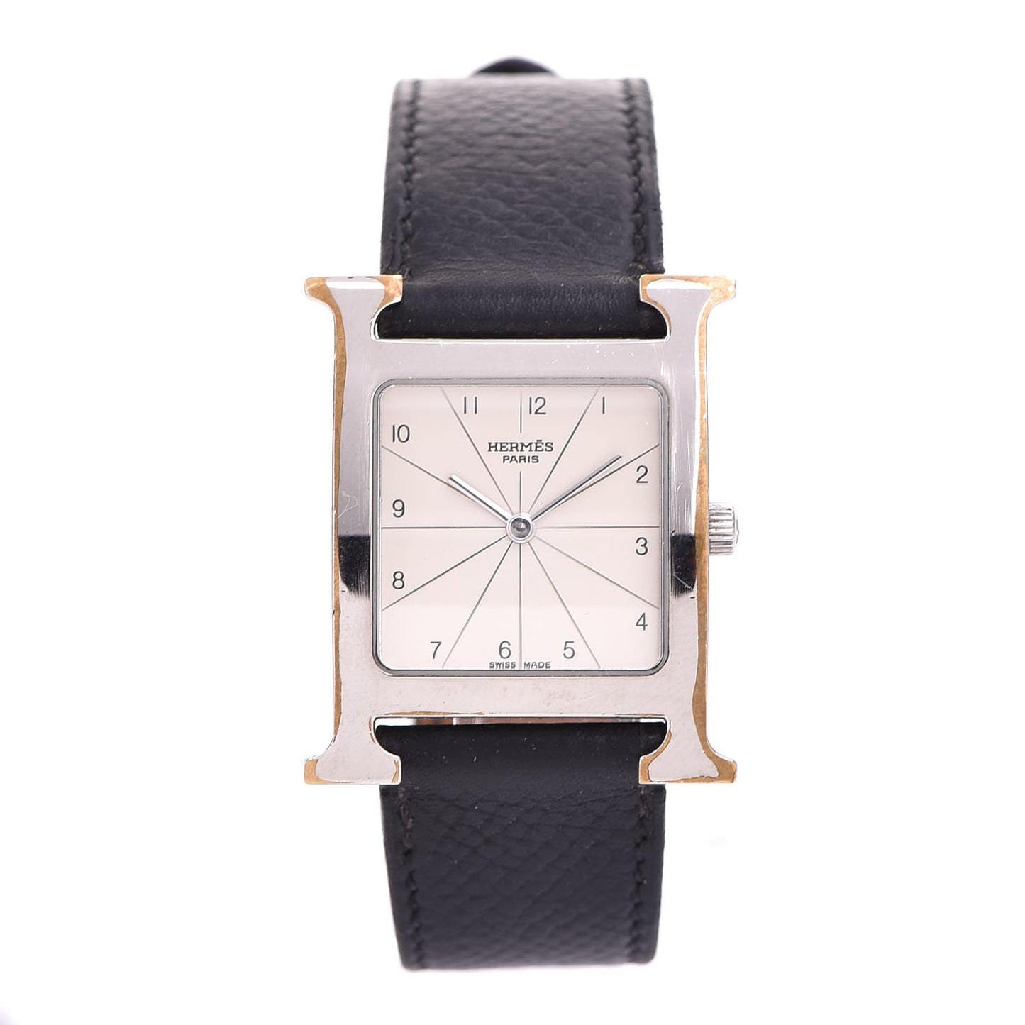 Stainless Steel Courchevel 26mm Heure H Hour Quartz Watch Noir