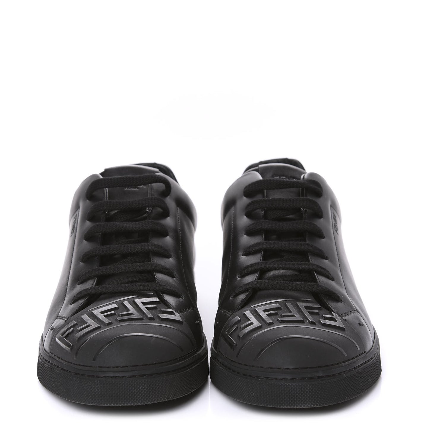 Calfskin FF Sneakers 12 Black