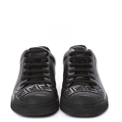 Fendi Calfskin FF Sneakers 12 Black 2 of 10