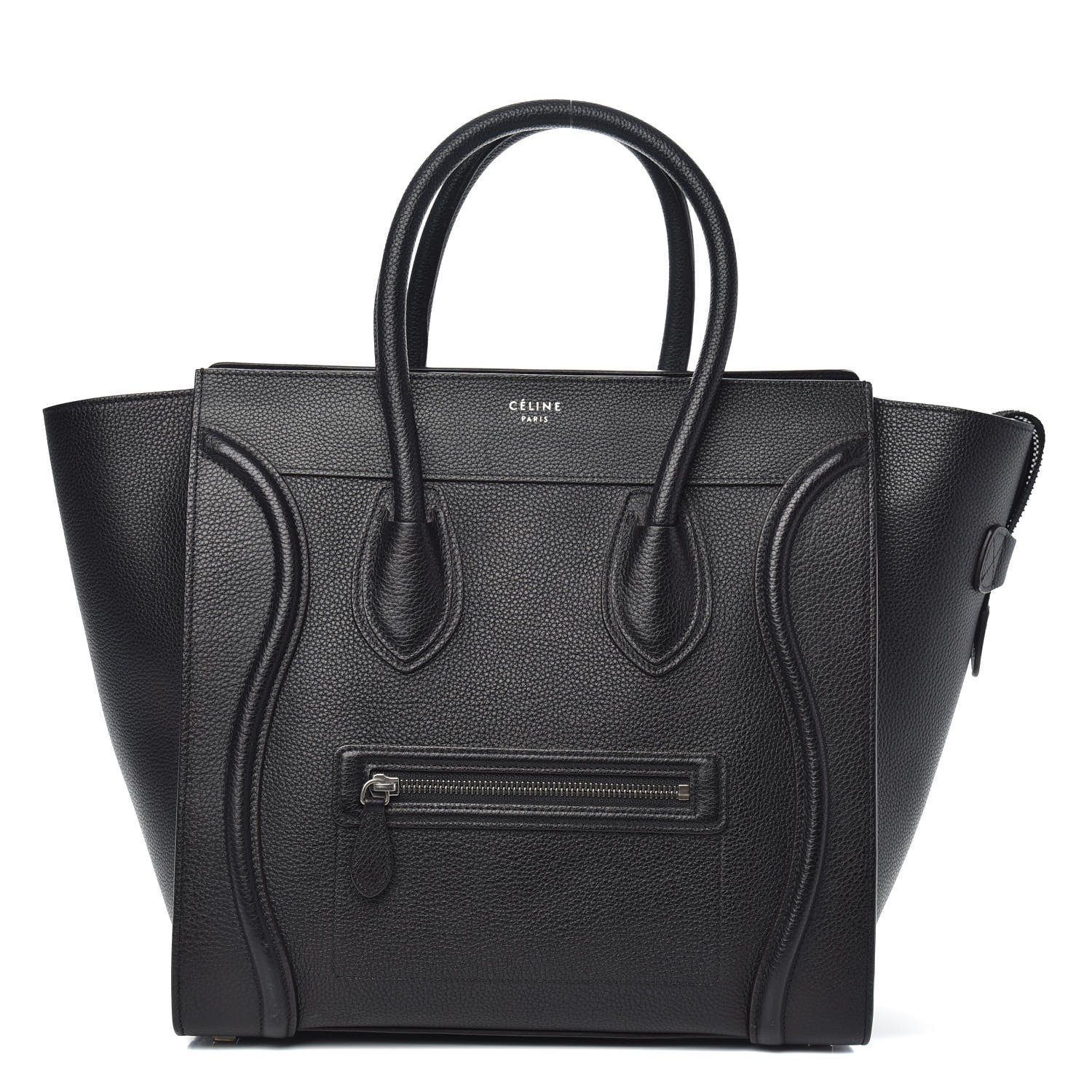 Celine Drummed Calfskin Mini Luggage Black 1 of 14