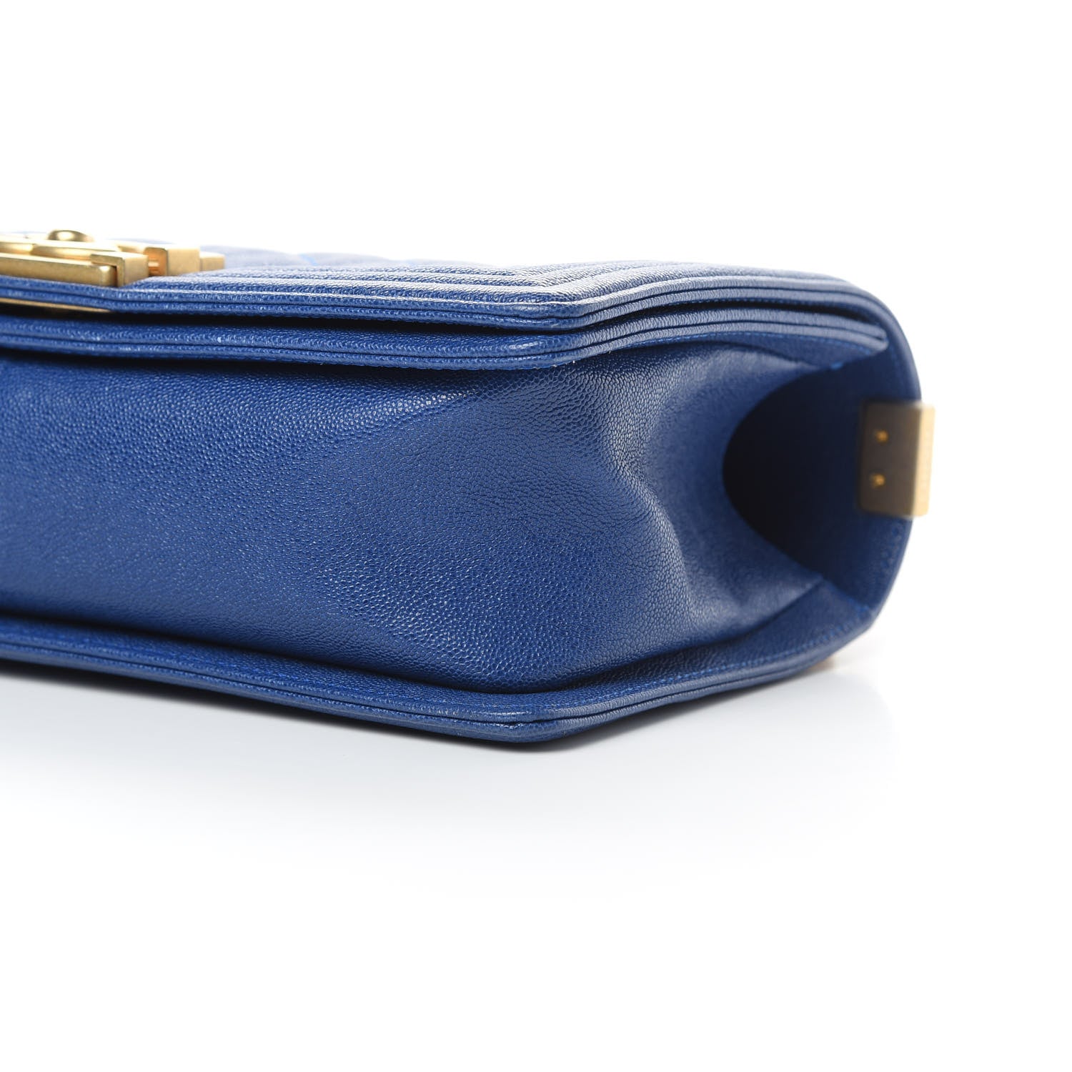 Chanel Caviar Quilted Medium Boy Flap Blue 11 of 14