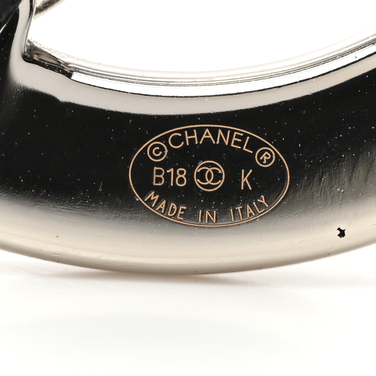 Chanel Lambskin Baguette Crystal CC Brooch Black Silver 4 of 4
