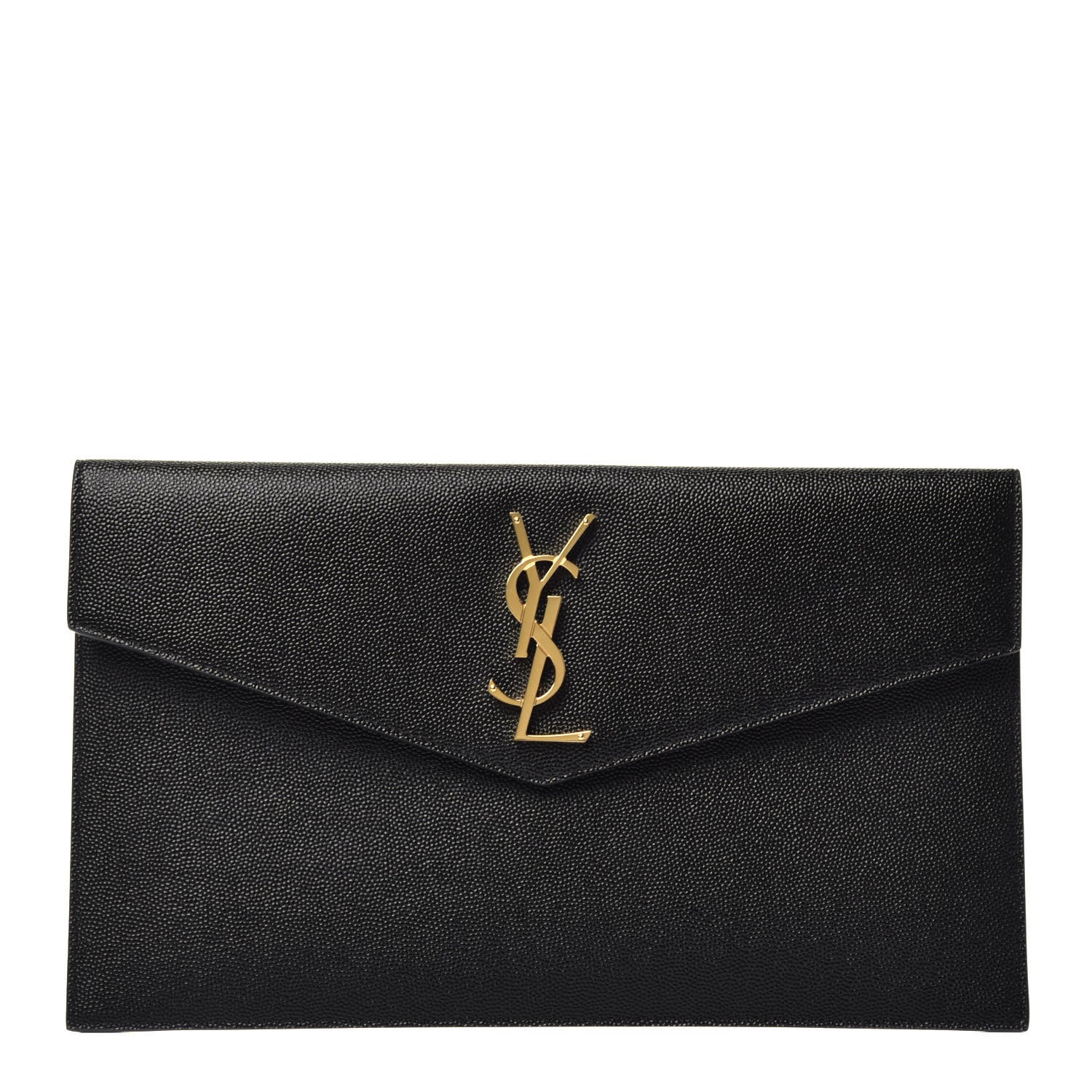 Saint Laurent Grain De Poudre Uptown Pouch Black 1 of 7