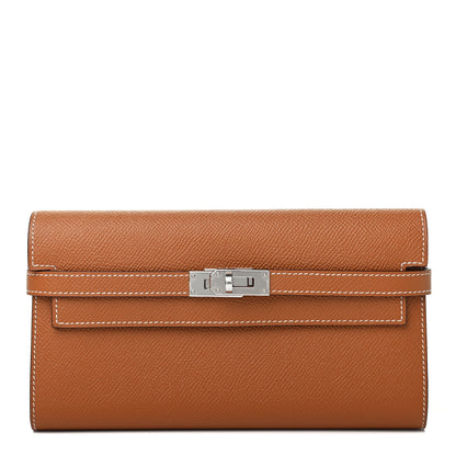 Hermes Epsom Kelly Longue Wallet Gold 1 of 8