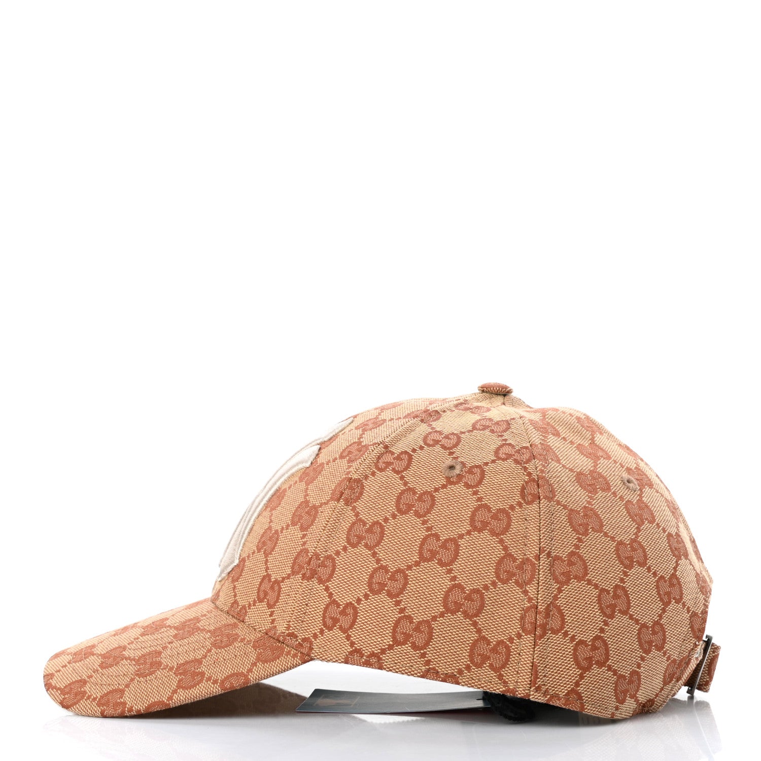 Gucci X MLB Monogram NY Yankees Baseball Hat 57-61 Beige Ruggine 4 of 10