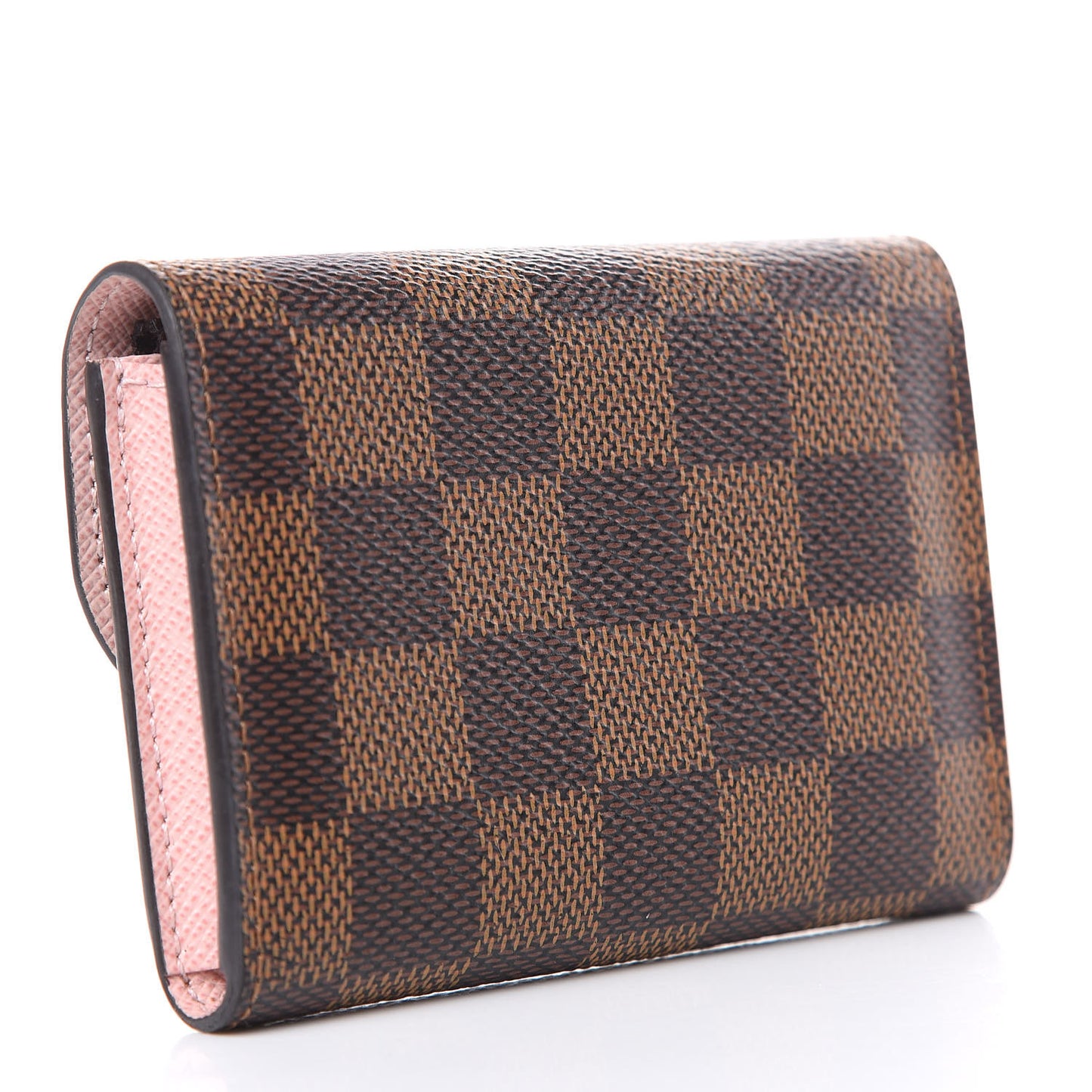 Damier Ebene Rosalie Coin Purse Rose Ballerine