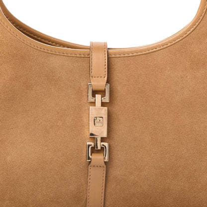 Gucci Suede Bardot Shoulder Bag Brown 9 of 9