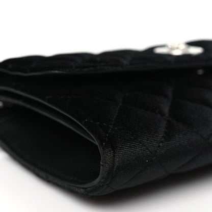Versace Velvet Quilted Medusa Wallet On Chain Black 8 of 9