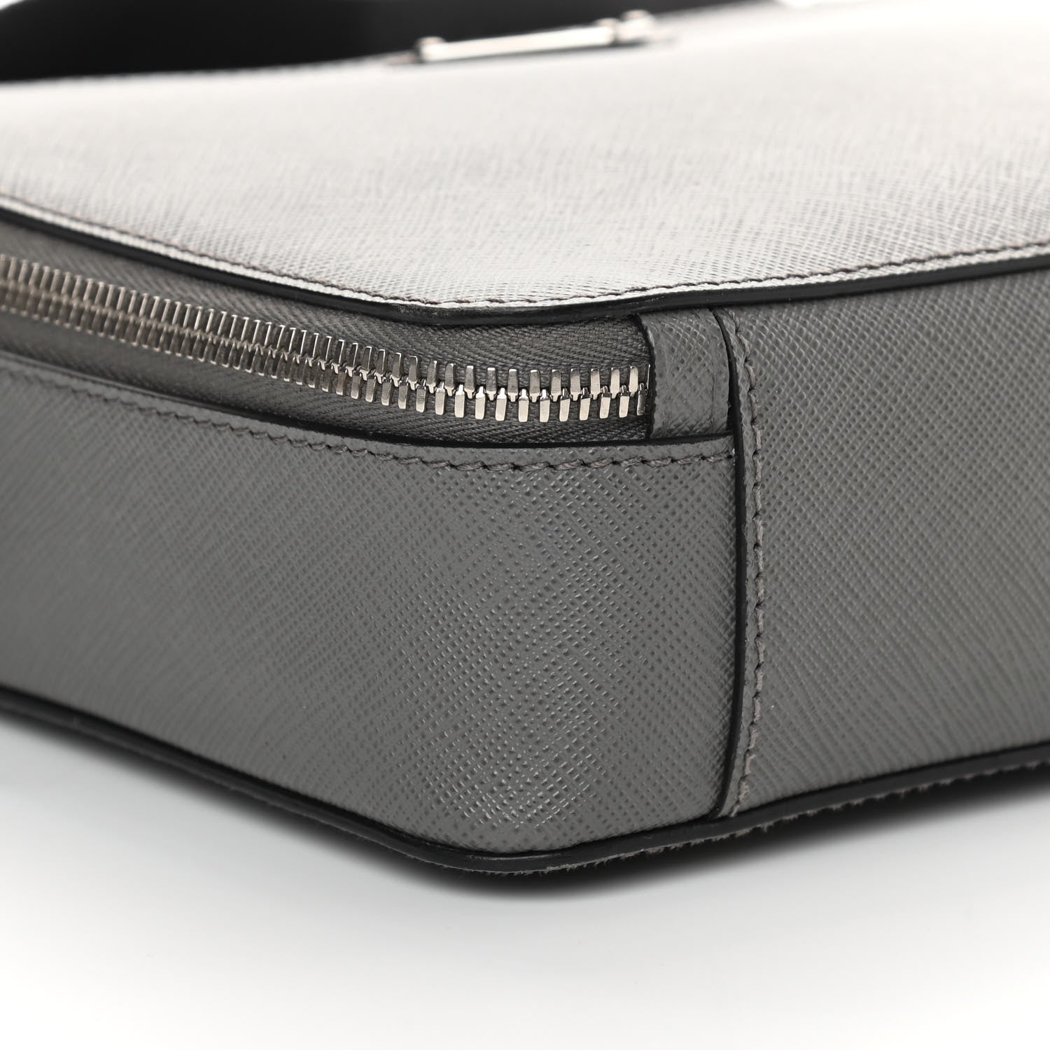 Prada Saffiano Travel Medium Brique Crossbody Bag Marmo 10 of 12