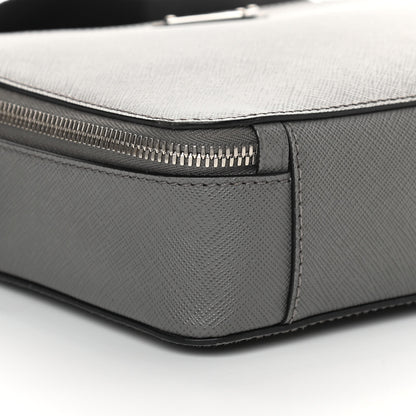Prada Saffiano Travel Medium Brique Crossbody Bag Marmo 10 of 12
