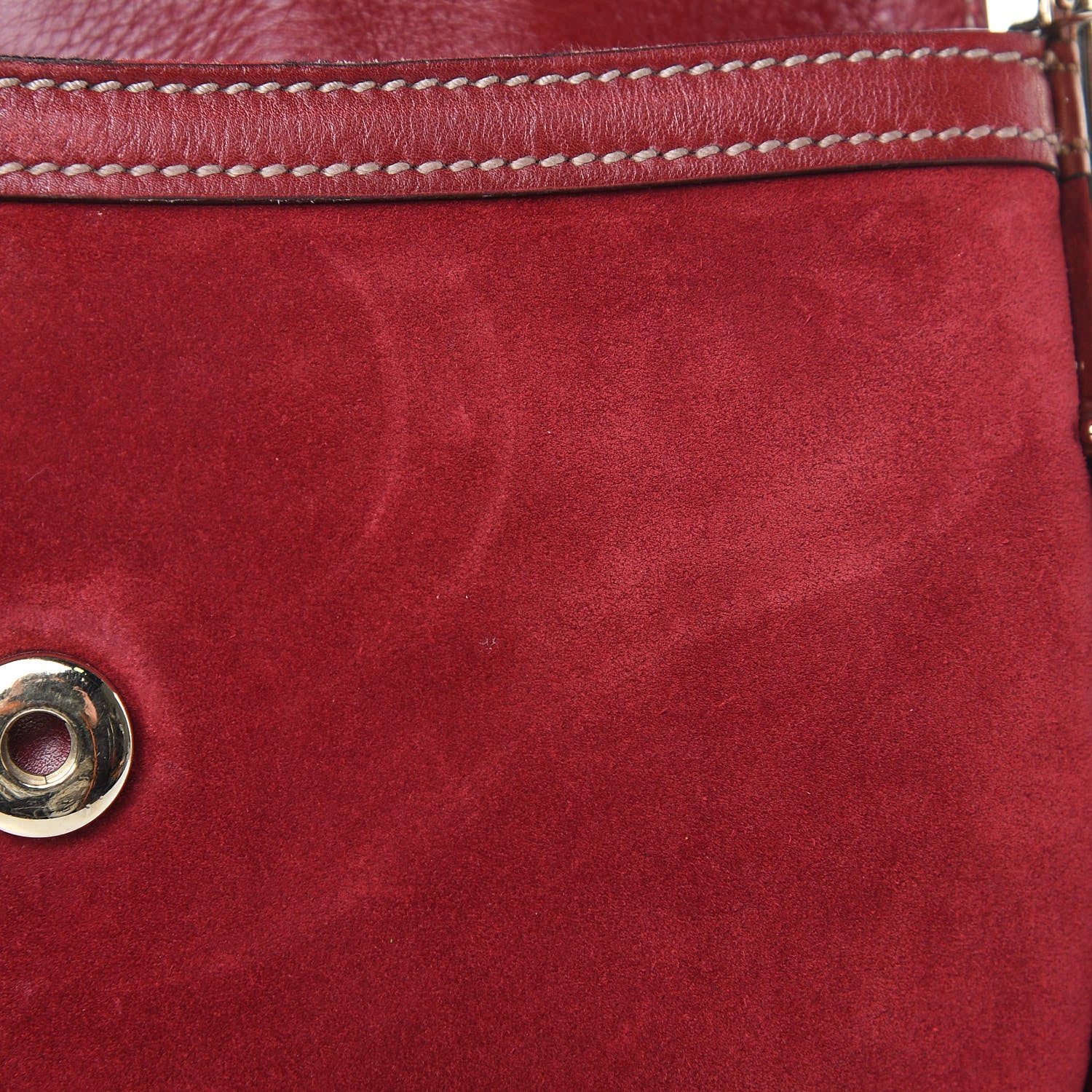 Gucci Suede Small Britt Tassel Shoulder Bag Dark Red 15 of 16