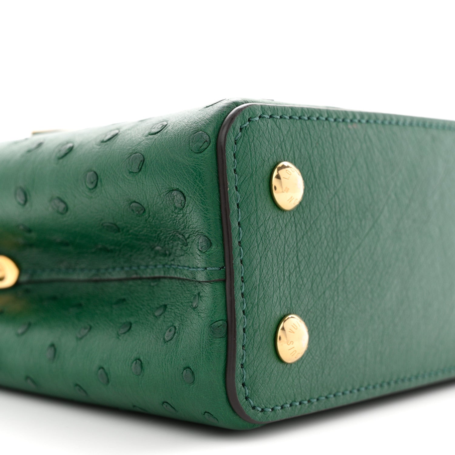 Louis Vuitton Ostrich Capucines Mini Mint 8 of 9