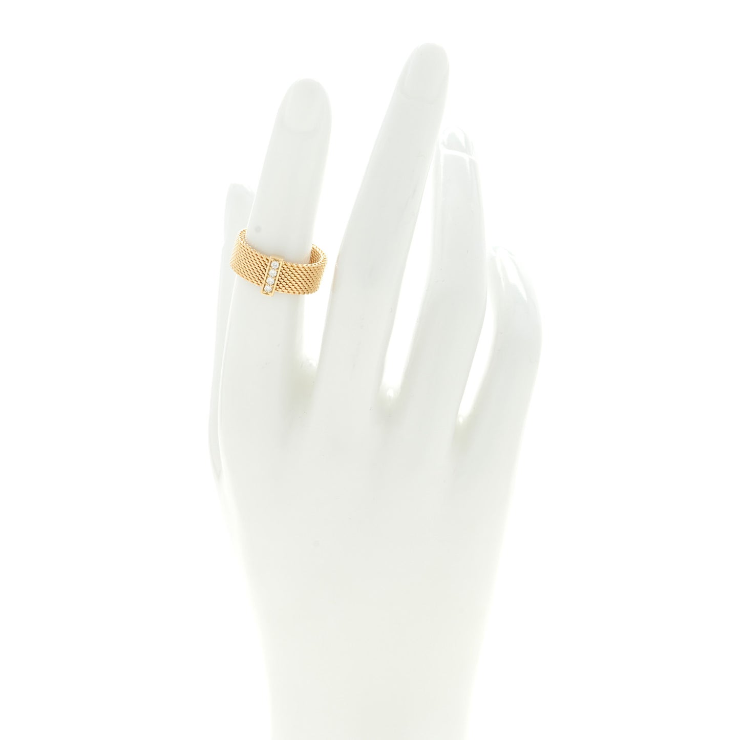 18K Yellow Gold Diamond Somerset Ring 50 5.25