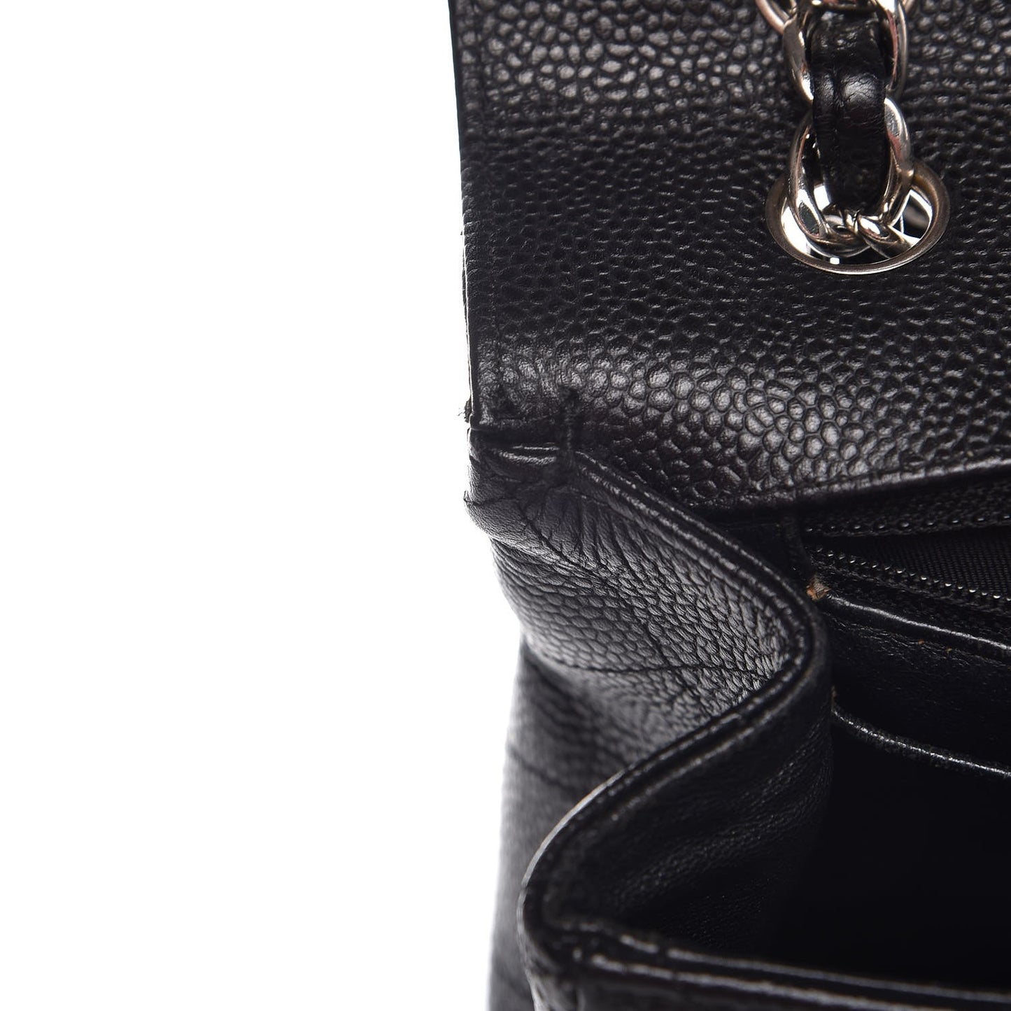 Caviar Quilted Maxi Single Flap Black