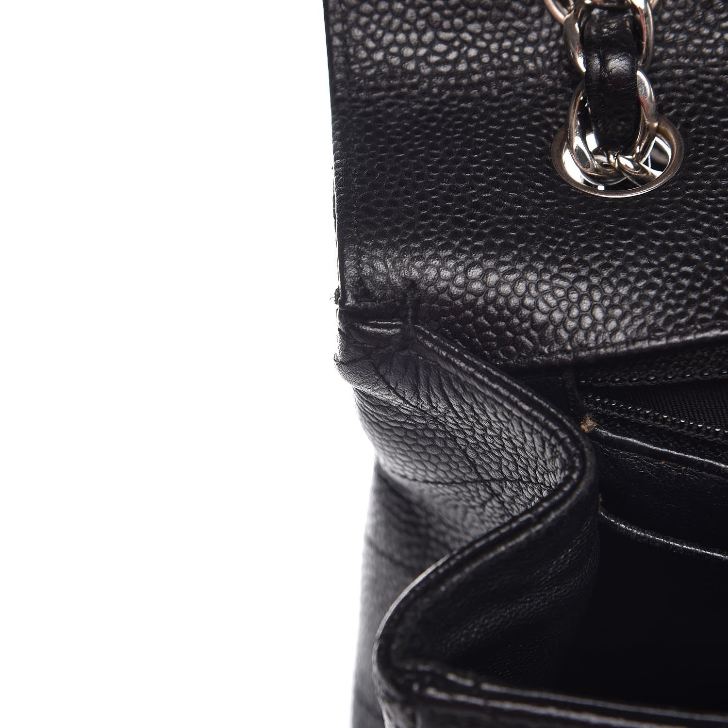 Chanel Caviar Quilted Maxi Single Flap Black 11 of 12