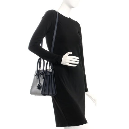 Saint Laurent Grained Calfskin Baby Sac De Jour Marine 2 of 8