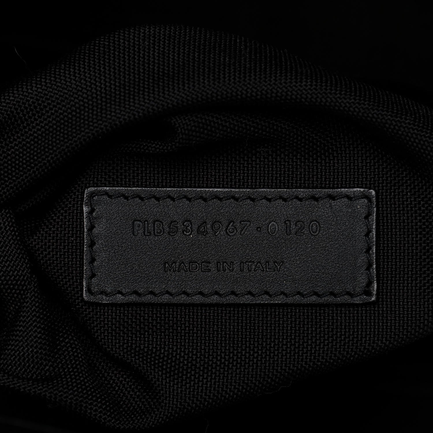 Saint Laurent Canvas Palm Tree City Backpack Black White 6 of 13