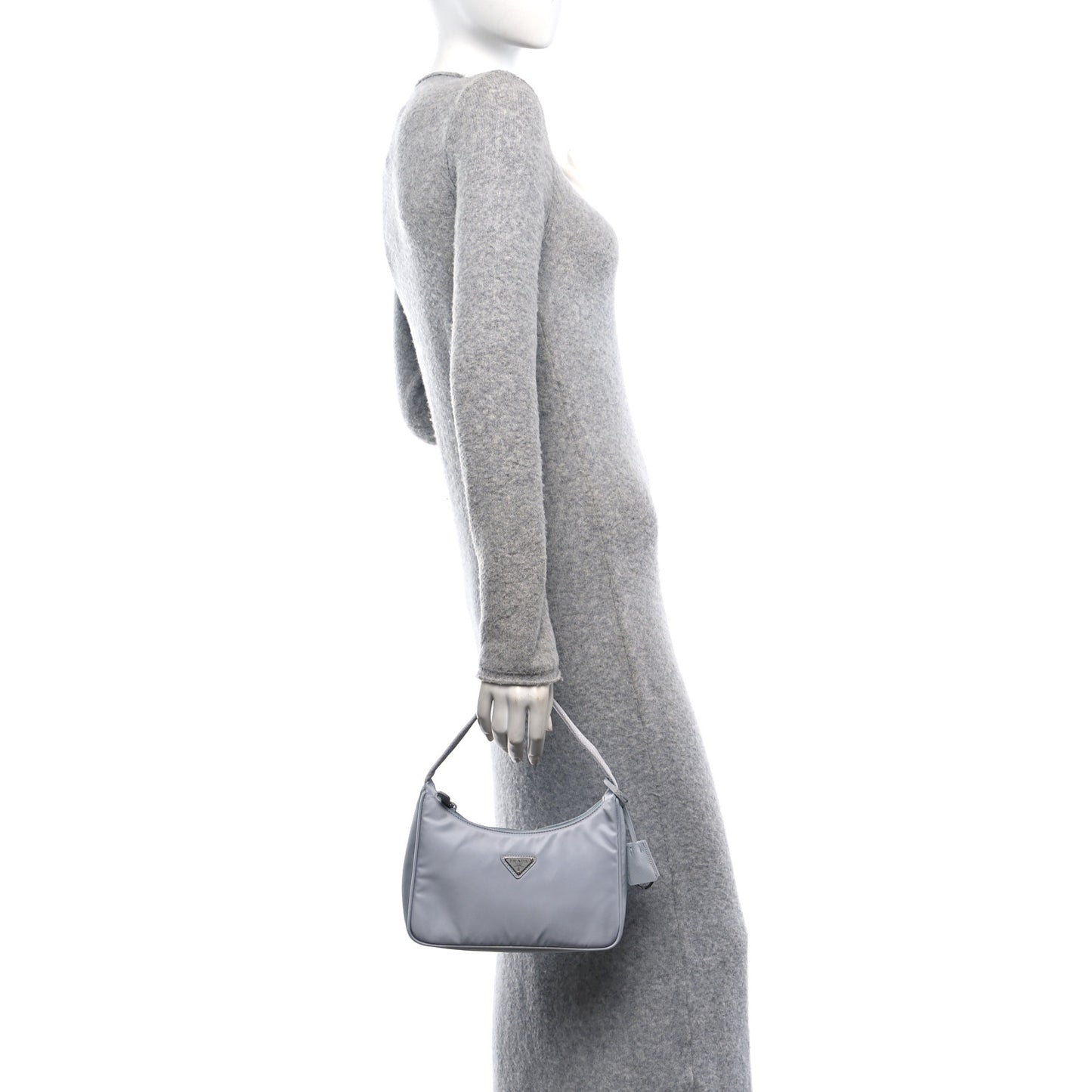 Tessuto Nylon Mini Re-Edition 2000 Bag Fiordaliso