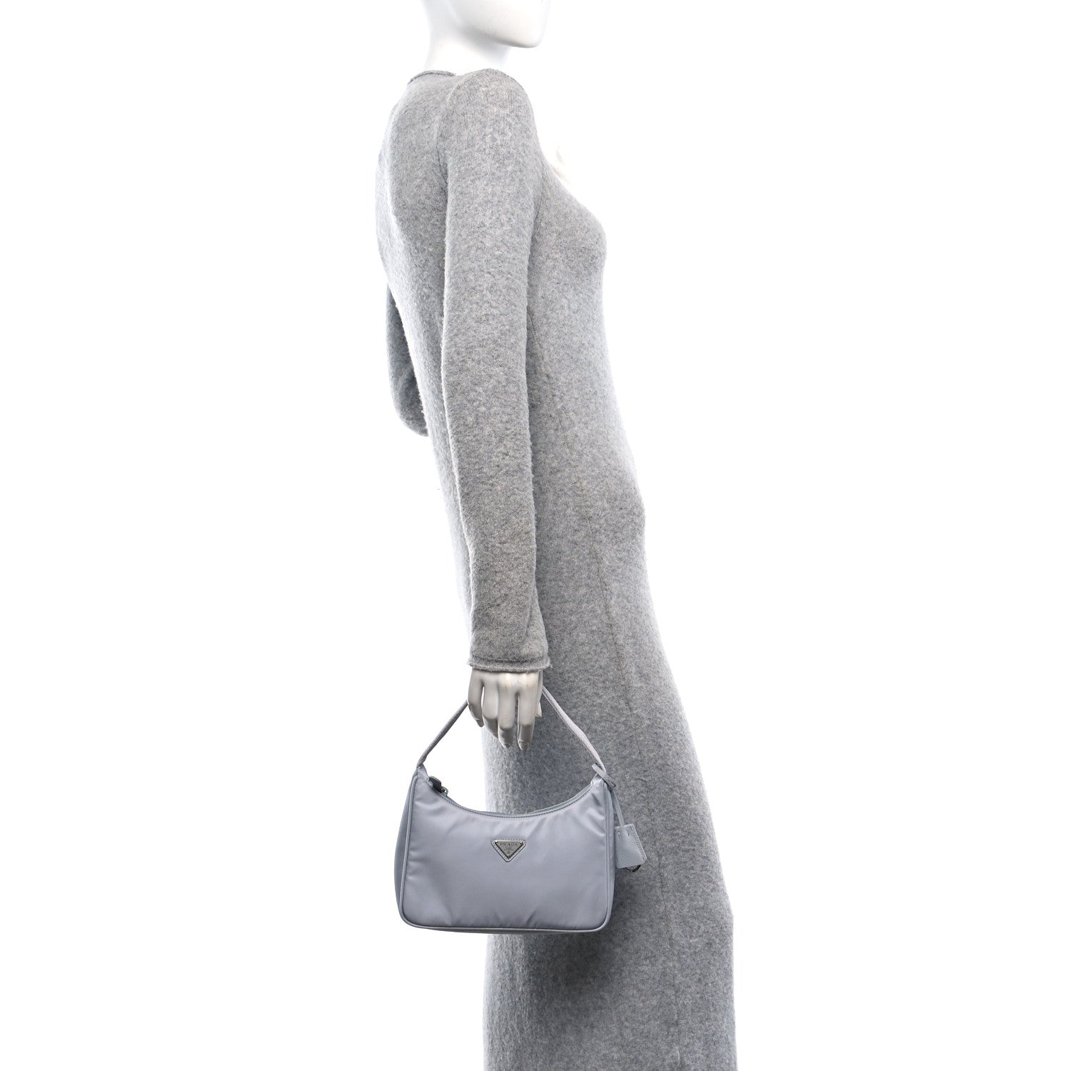 Prada Tessuto Nylon Mini Re-Edition 2000 Bag Fiordaliso 2 of 10